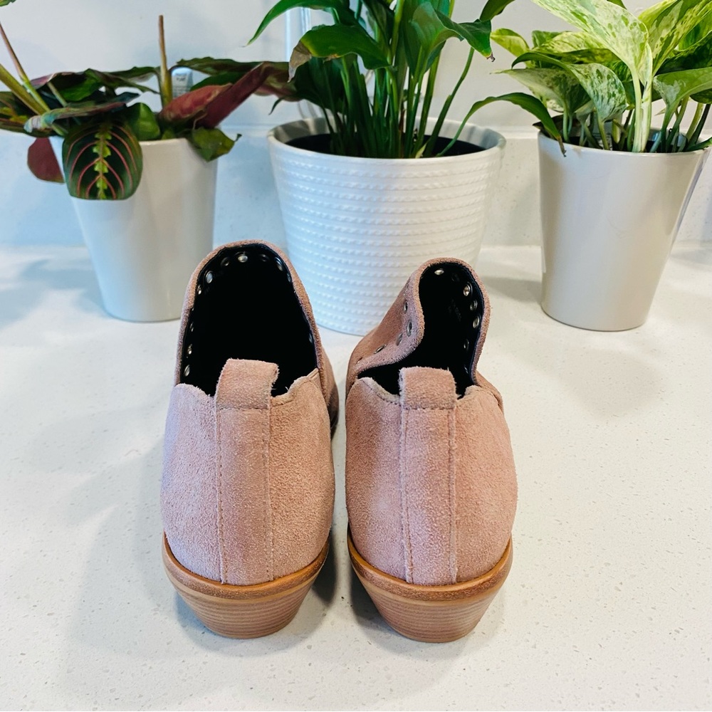 REBECCA MINKOFF DUSTY PINK ANKLE BOOTS / SIZE 8 runs large - Picture 6 of 11